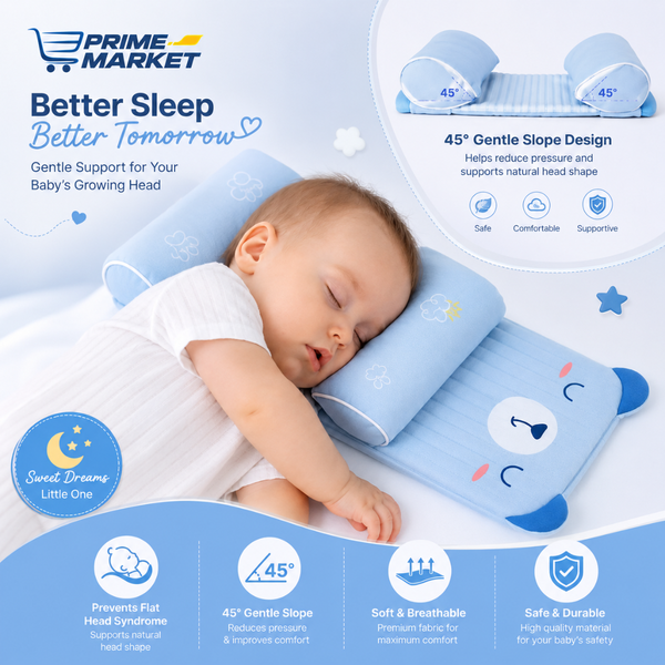 Adjustable Newborn Baby Head Shaping Pillow Baby